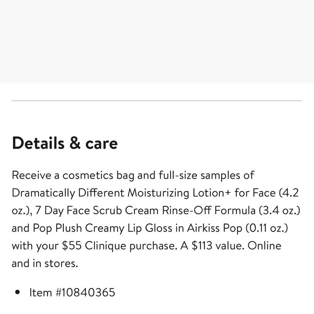 Clinique Skincare 3 pc Set + Cosmetic Bag. Full size items. Retail $113 - Picture 2 of 10